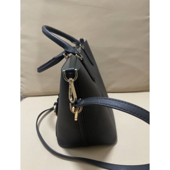 NWT MICHAEL KORS Greenwich Large Grab Bag Leather โ Black - Picture 4 of 10